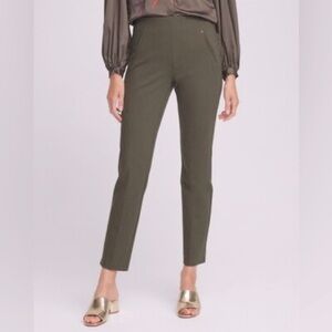 Chico’s Size 0R (US 4) Juliet Pull On Hollywood Waist Ankle Pants In Grape Leaf